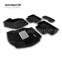 Текстильные 3D коврики Euromat3D Lux в салон для Volvo XC 60 (2008-2017) № EM3D-005505