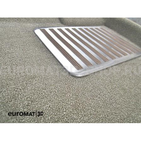 Текстильные 3D коврики Euromat3D Lux в салон для Volkswagen Touareg (2018-) № EM3D-004106T Бежевые