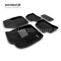 Текстильные 3D коврики Euromat3D Business в салон для Toyota C-HR (2018-) № EMC3D-005100