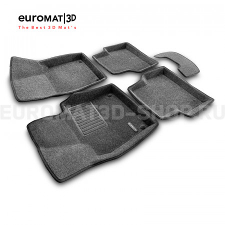 Текстильные 3D коврики Euromat3D Business в салон для Volkswagen Tiguan (2008-2016) № EMC3D-005419G Серые Текстильные 3D коврики Euromat3D Business в салон для Volkswagen Tiguan (2008-2016) № EMC3D-005419G Серые