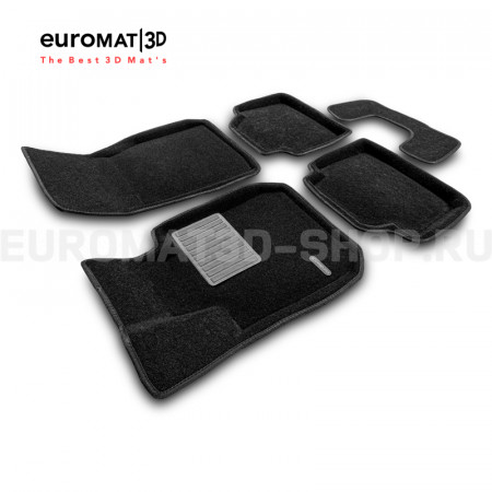 Текстильные 3D коврики Euromat3D Premium в салон для Bmw 3 (F30) (2010-2018) № EMPR3D-001202
