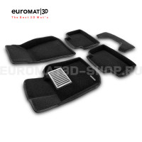 Текстильные 3D коврики Euromat3D Lux в салон для Bmw 4 (G22/23) (2020-) № EM3D-001225