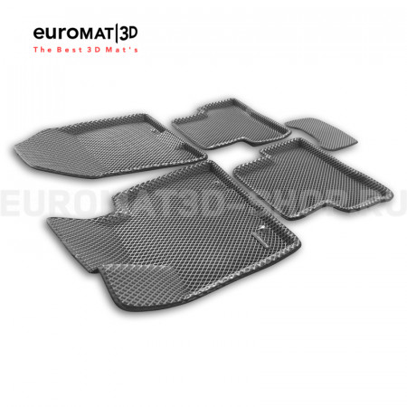 3D коврики Euromat3D EVA в салон для Hyundai Tucson (2016-2021) № EM3DEVA-002927G Серые 3D коврики Euromat3D EVA в салон для Hyundai Tucson (2016-2021) № EM3DEVA-002927G Серые