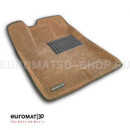 Текстильные 3D коврики Euromat3D Business в салон для Haval Jolion (2021-) (полный привод) № EMC3D-001473R Коричневые