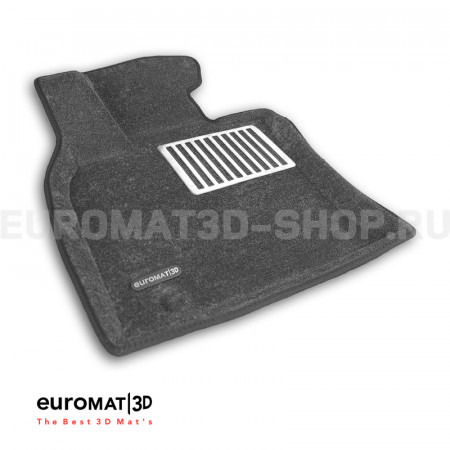 Текстильные 3D коврики Euromat3D Lux в салон для Toyota Camry XV80 (2024-) № EM3D-005112G Серые